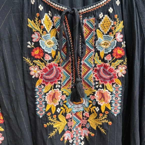 Johnny Was Clancy Peasant Blouse, Size Large - Picture 6 of 9